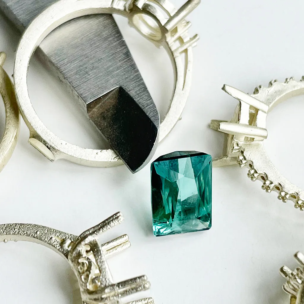 Tourmaline - Blue Green Octagonal Cut - 2.06ct