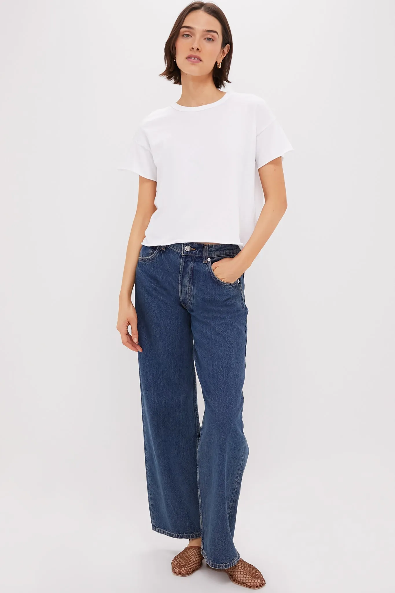 True White The Crop Tee