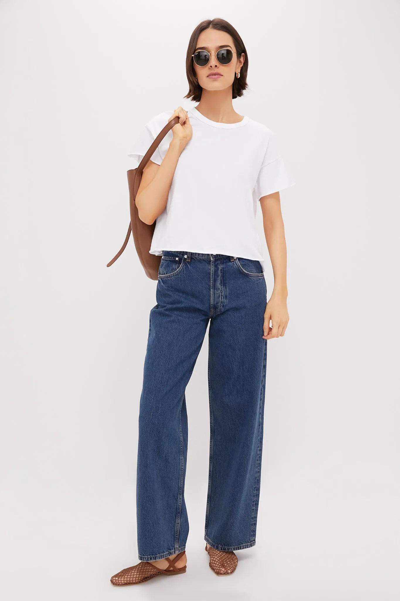 True White The Crop Tee