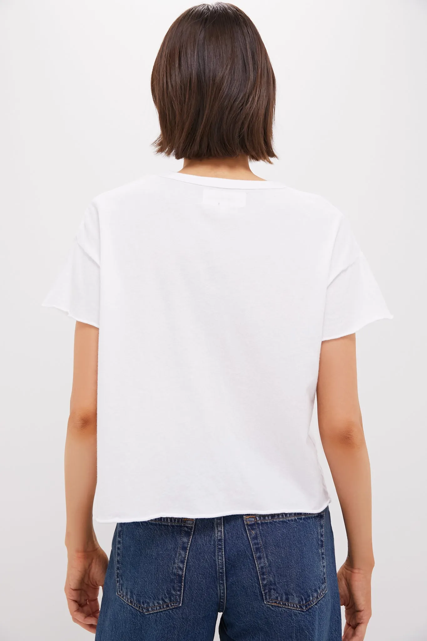 True White The Crop Tee