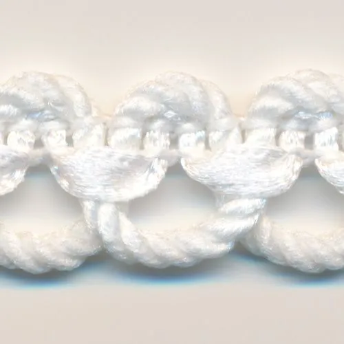 Twist Satin Braid #01 White