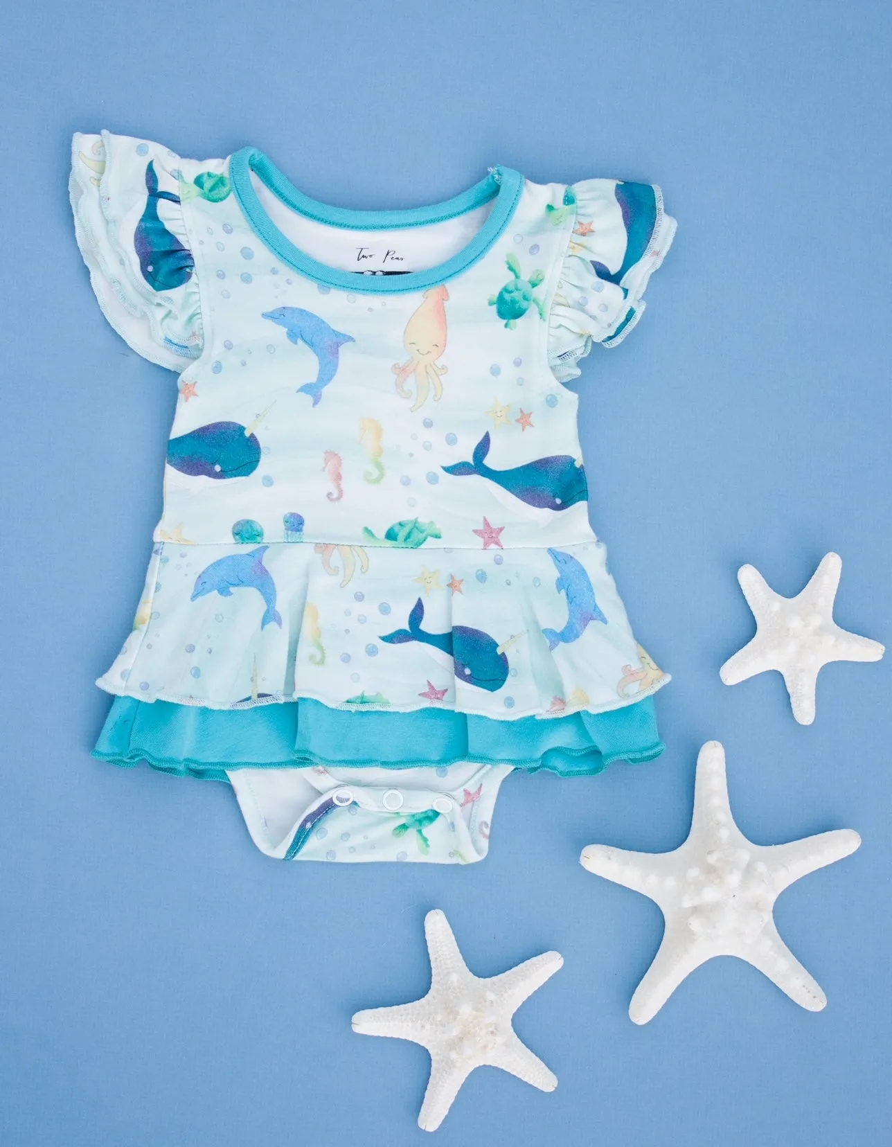 Two Peas Clothing Co Under the Sea Mila Romper Dress