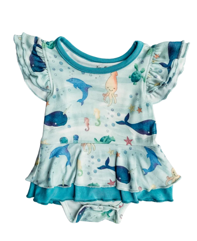 Two Peas Clothing Co Under the Sea Mila Romper Dress