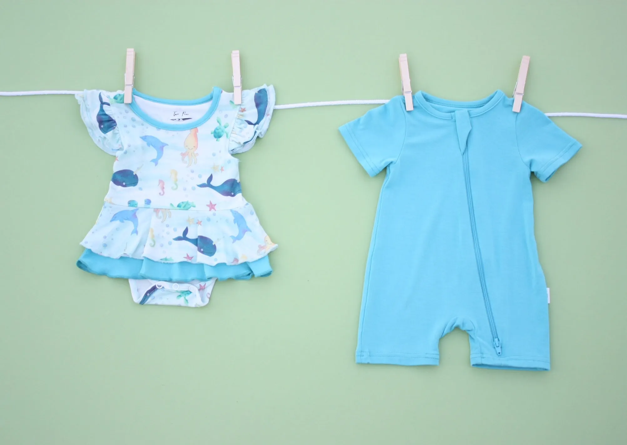 Two Peas Clothing Co Under the Sea Mila Romper Dress