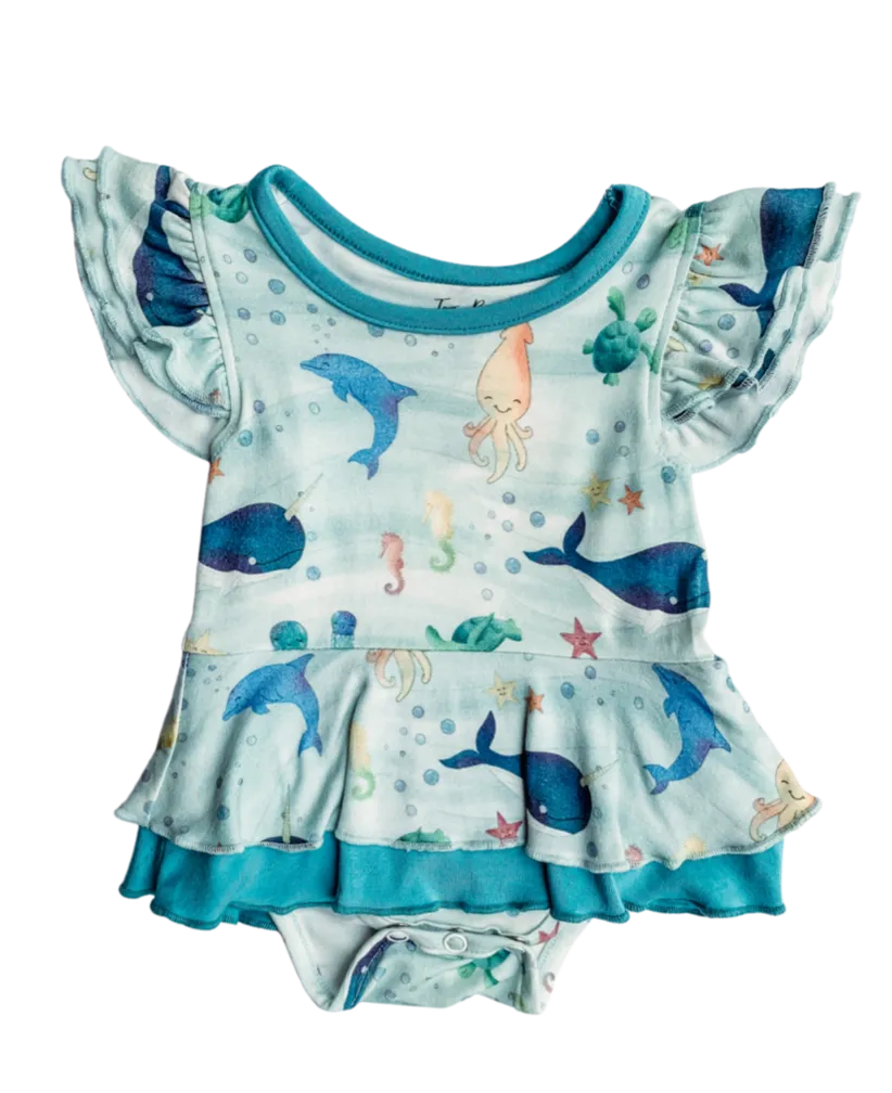 Two Peas Clothing Co Under the Sea Mila Romper Dress