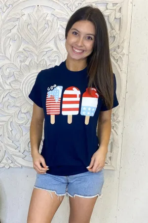 USA Popsicle Patriotic T-Shirt