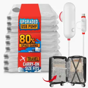 Vacuum Storage Bags with USB Electric Pump