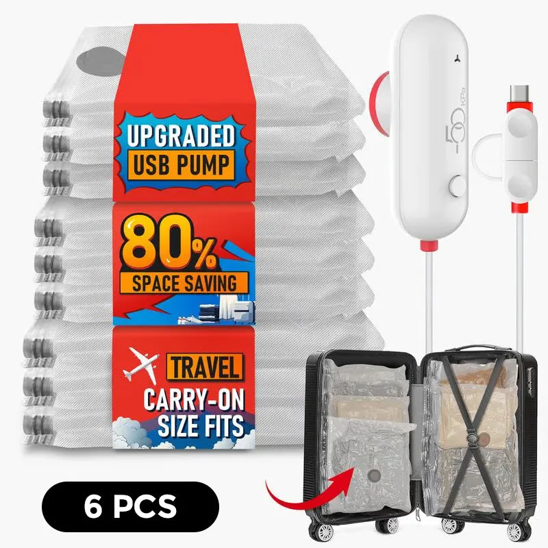 Vacuum Storage Bags with USB Electric Pump