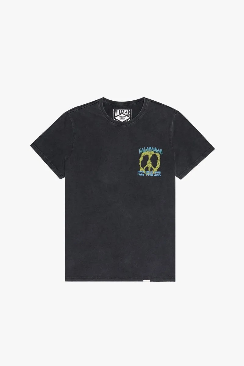 VALABASAS SOUL FOOD VINTAGE BLACK TEE
