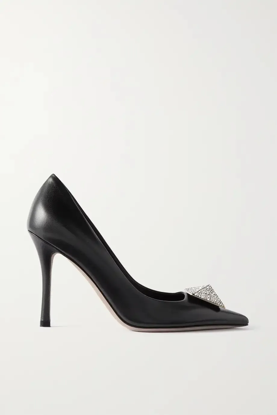 Valentino Garavani One Stud embellished leather pumps
