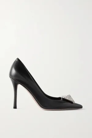 Valentino Garavani One Stud embellished leather pumps