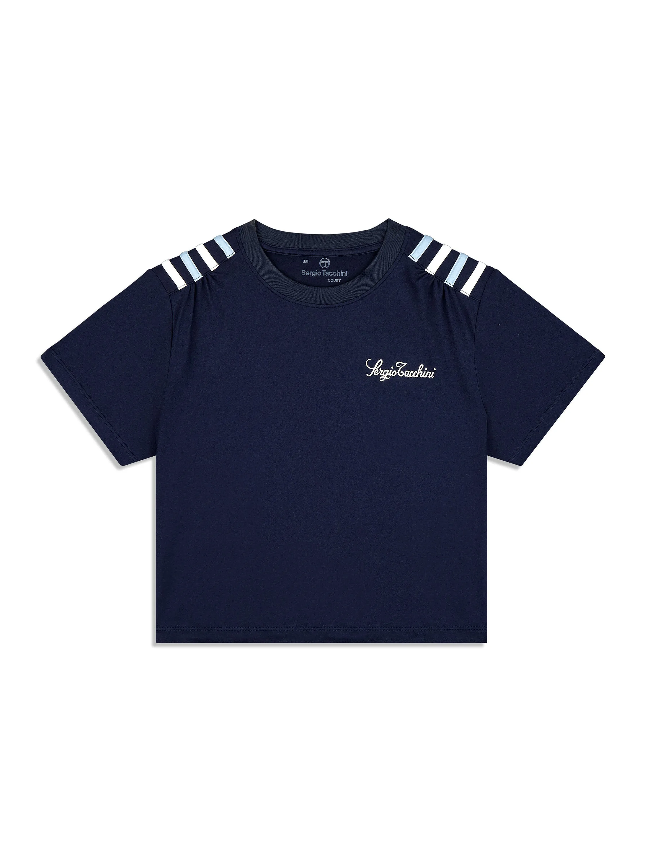 Verona Crop Top- Maritime Blue