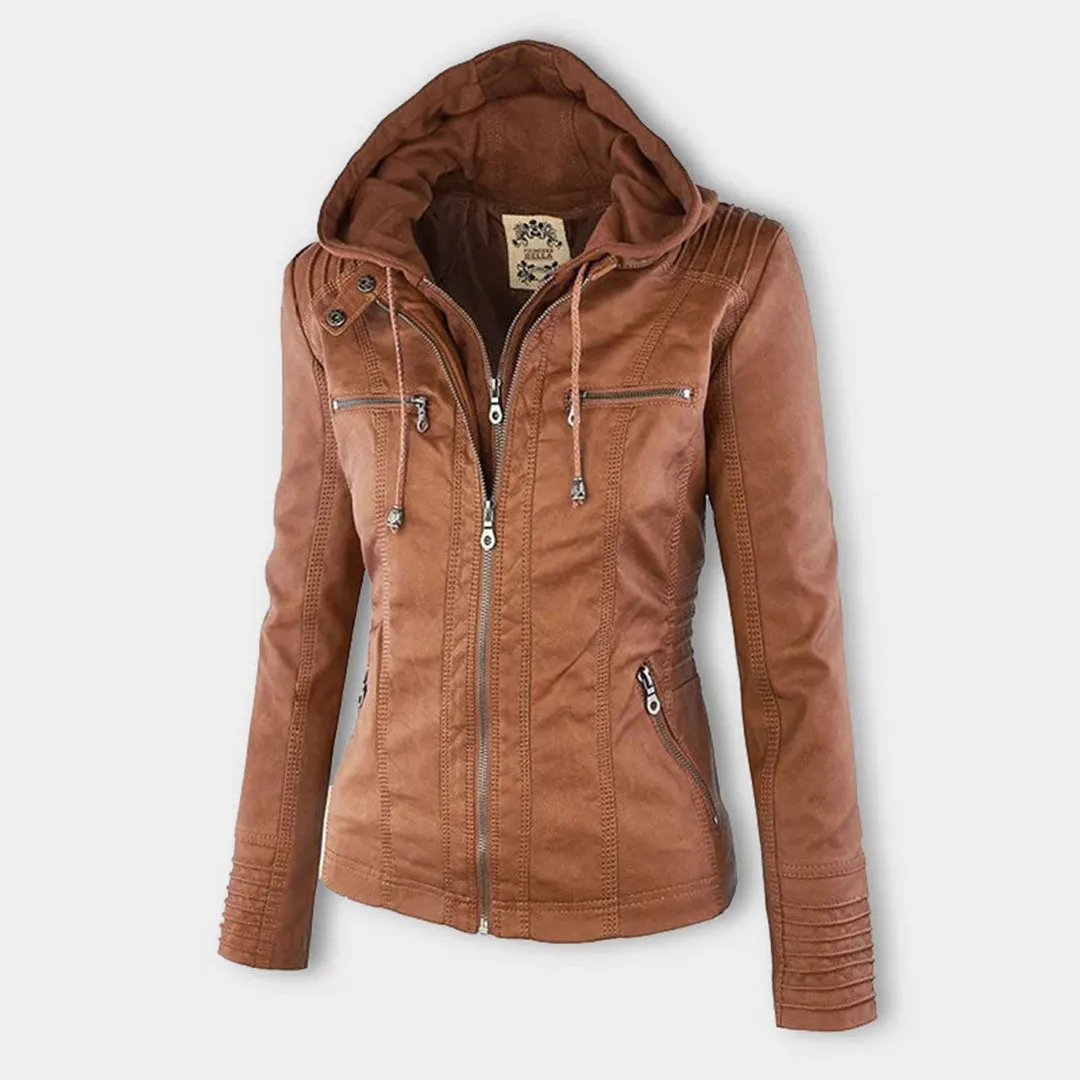 Veste décontractée élégante pour femme avec capuche