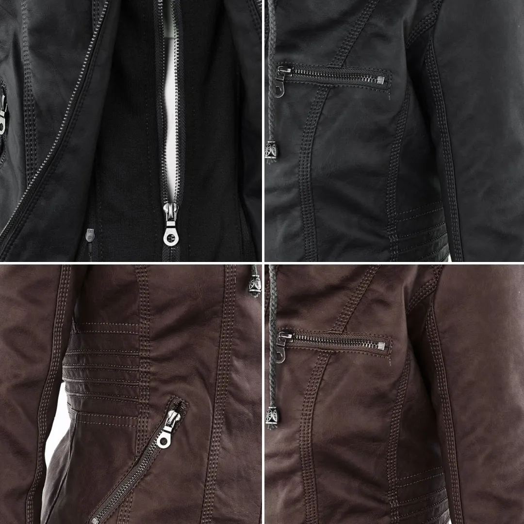 Veste décontractée élégante pour femme avec capuche