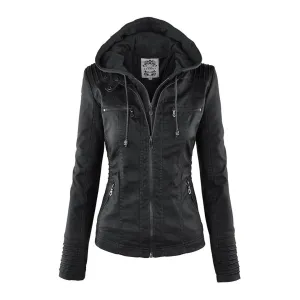 Veste décontractée élégante pour femme avec capuche