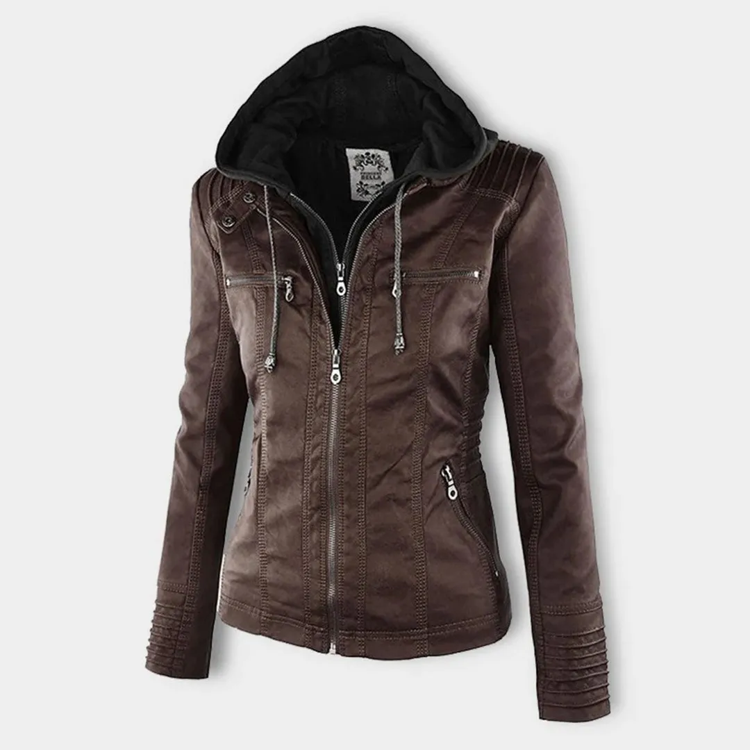 Veste décontractée élégante pour femme avec capuche
