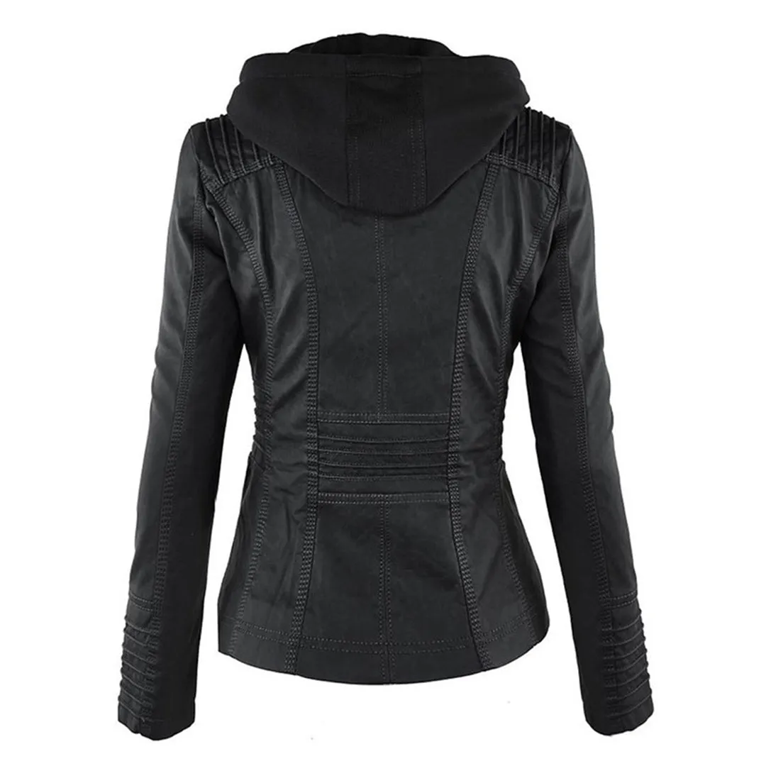 Veste décontractée élégante pour femme avec capuche