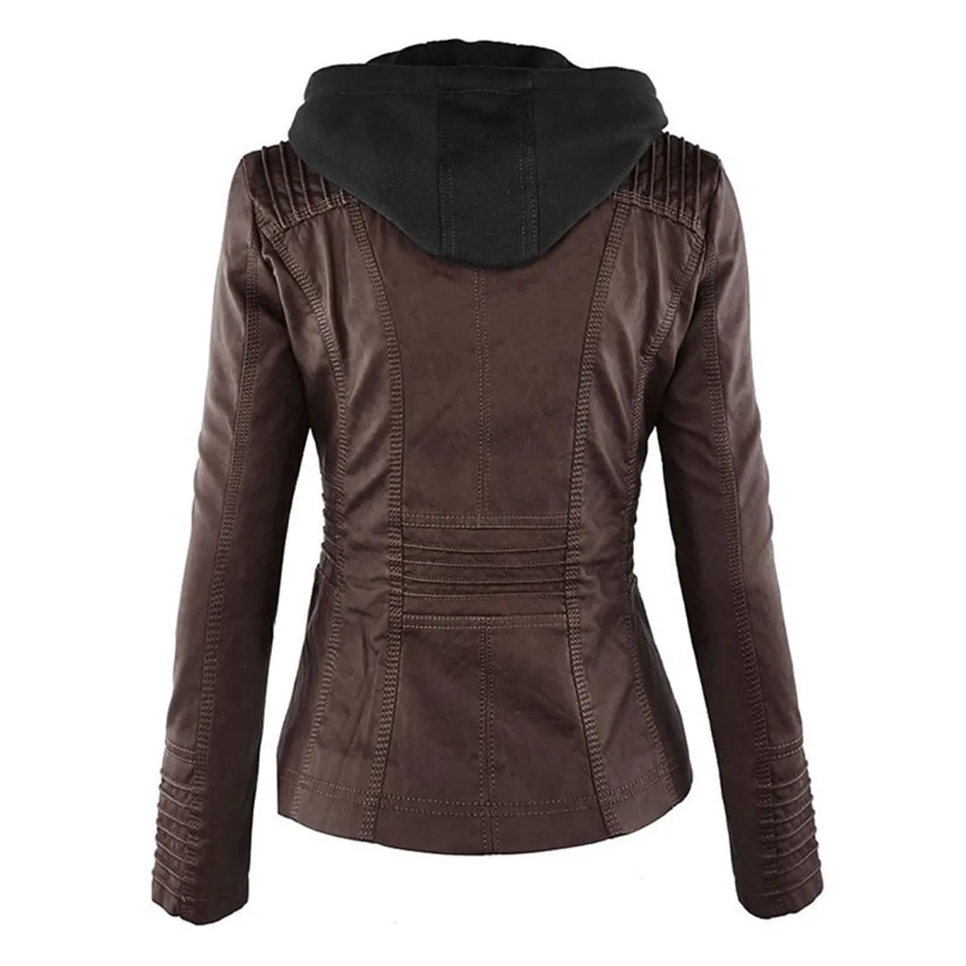 Veste décontractée élégante pour femme avec capuche