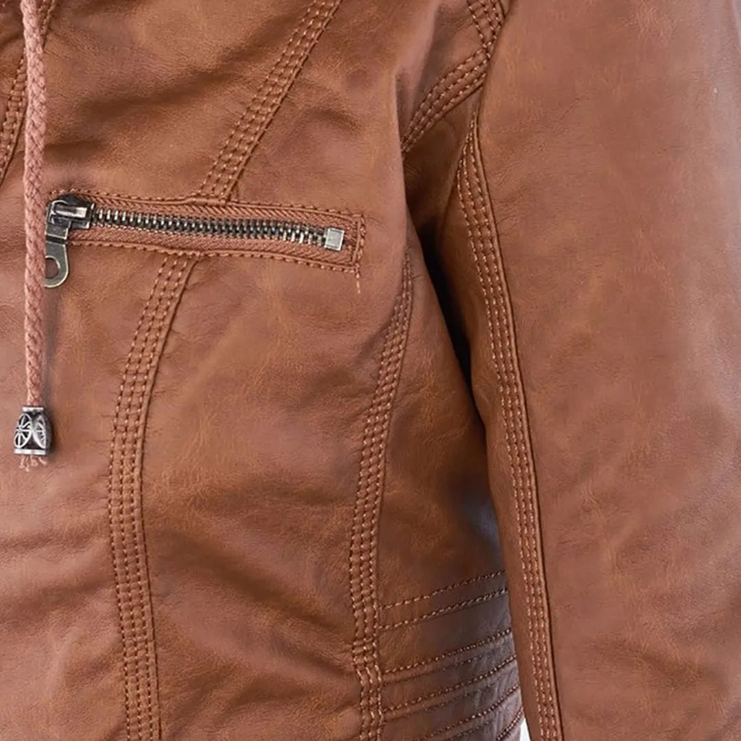 Veste décontractée élégante pour femme avec capuche