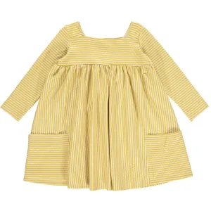 Vignette Gold Stripe Rylie Dress