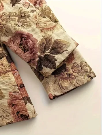 Vintage blazer with flowers by Remy