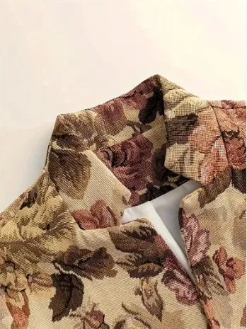 Vintage blazer with flowers by Remy