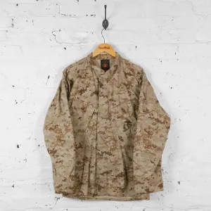Vintage Camouflage Overshirt - Cream/Brown - M