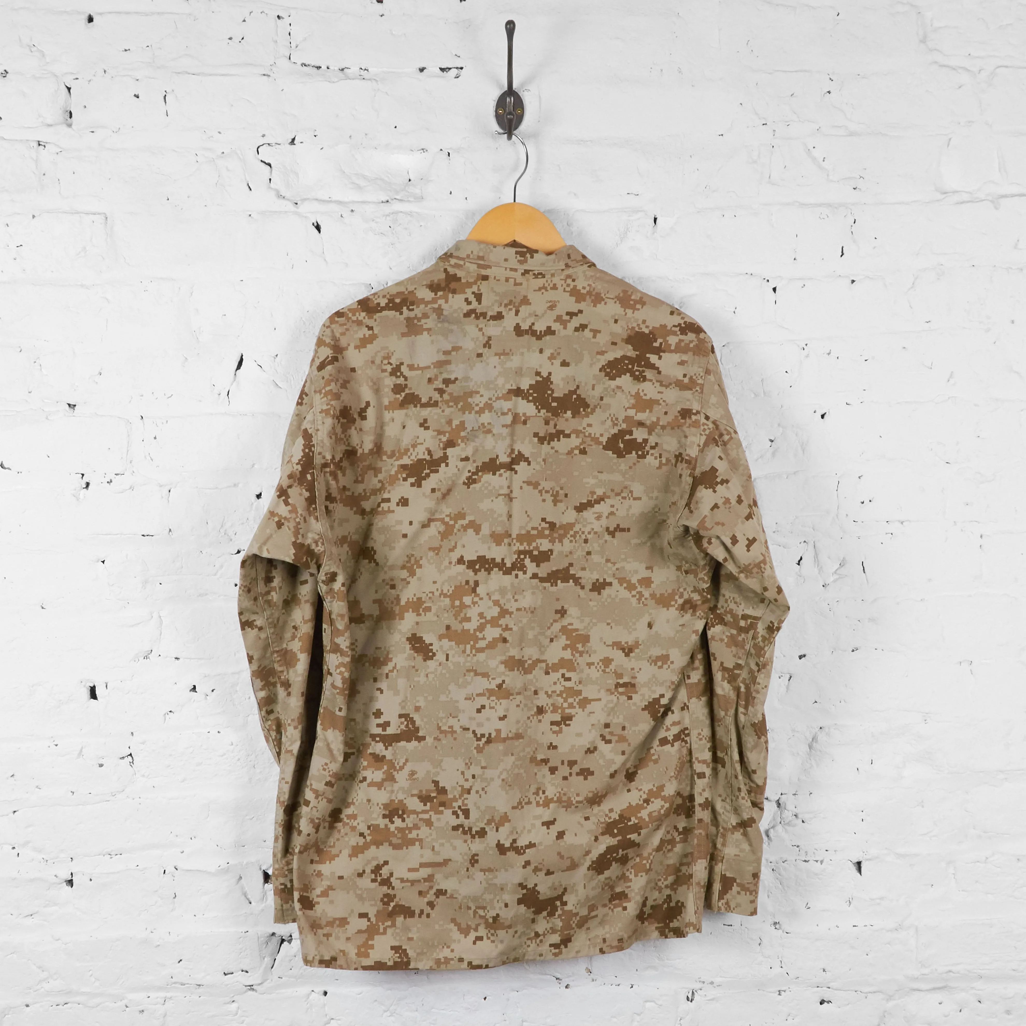 Vintage Camouflage Overshirt - Cream/Brown - M