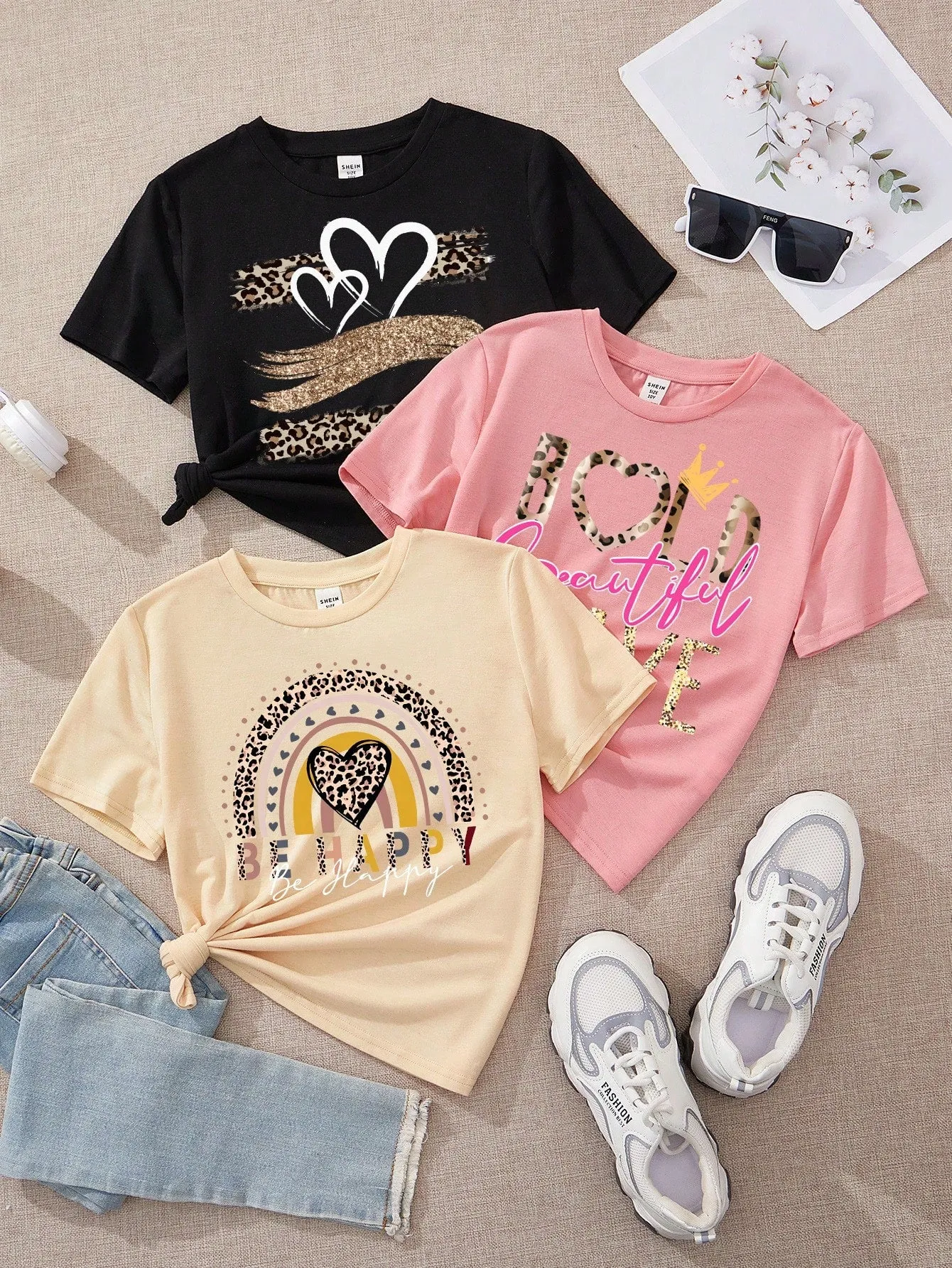 Vintage cartoon t shirts| Tween Girls Cartoon Multiple T-Shirts