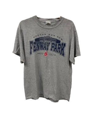 Vintage Grey Red Sox Fenway Park T-Shirt Large