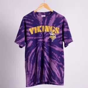 Vintage NFL Vikings Tie Dye  Tee - Medium
