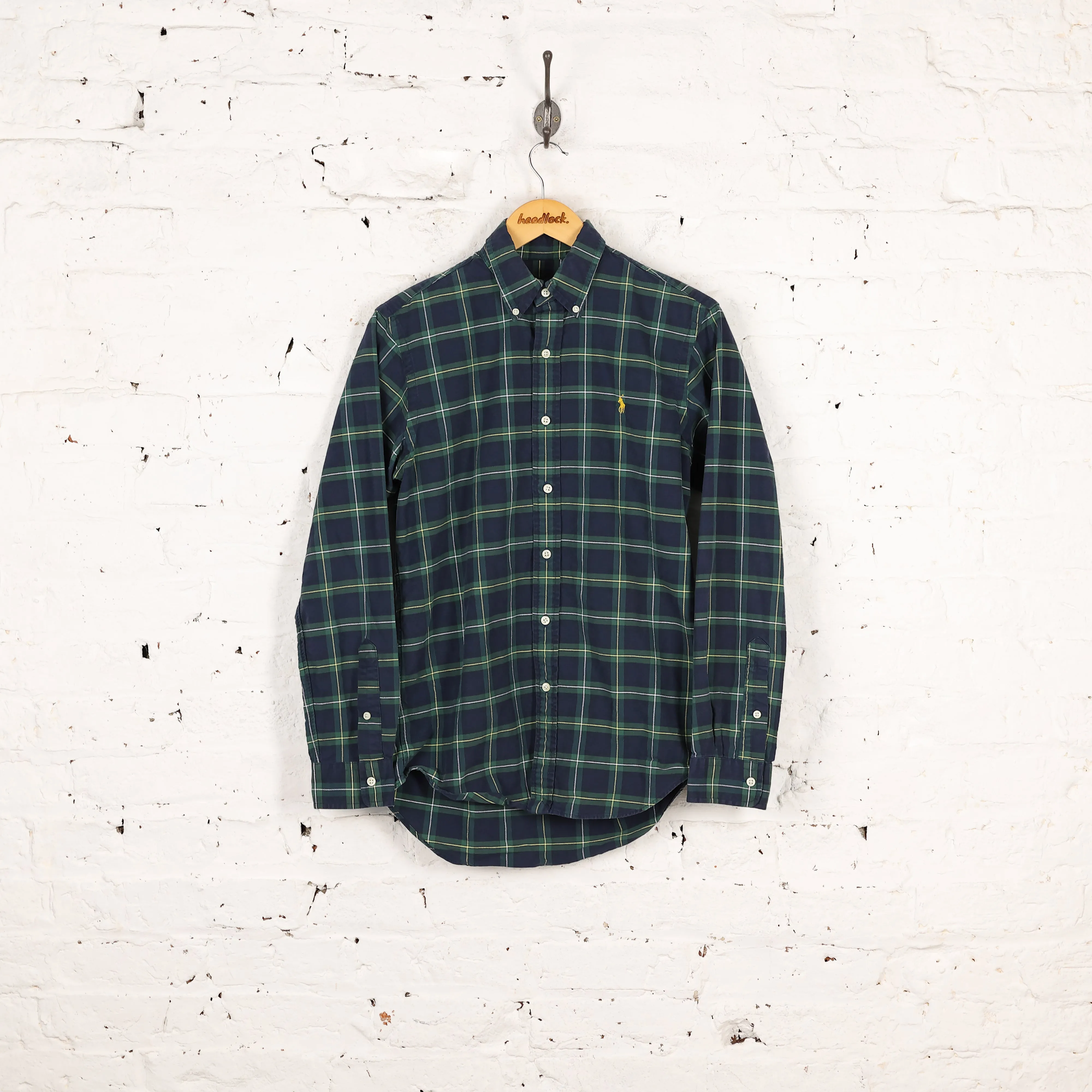 Vintage Ralph Laure Shirt - Blue/ Green - S