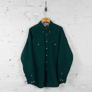 Vintage Tommy Hilfiger Shirt - Green - XL