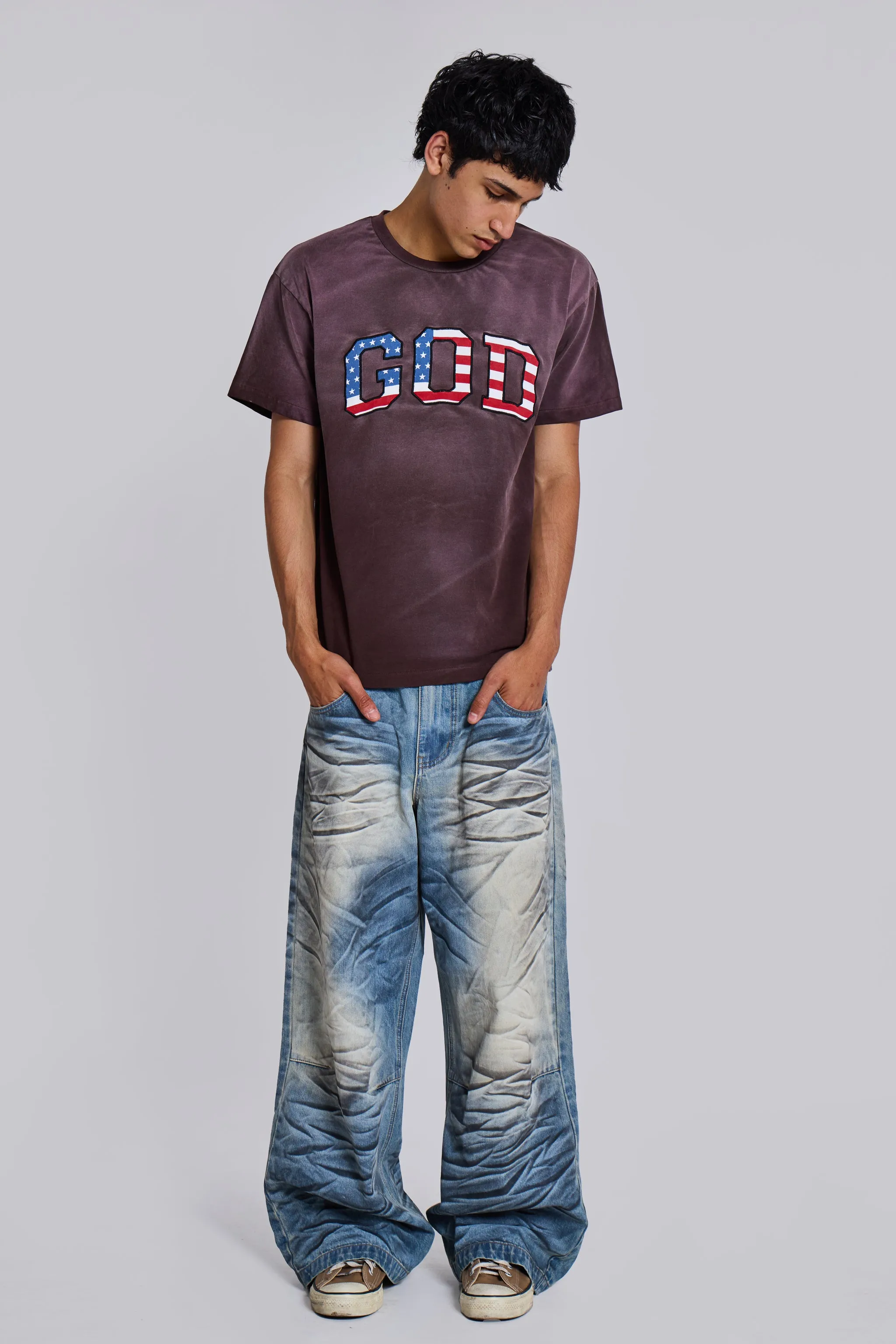 Vintage Wash ‘GOD’ Tee