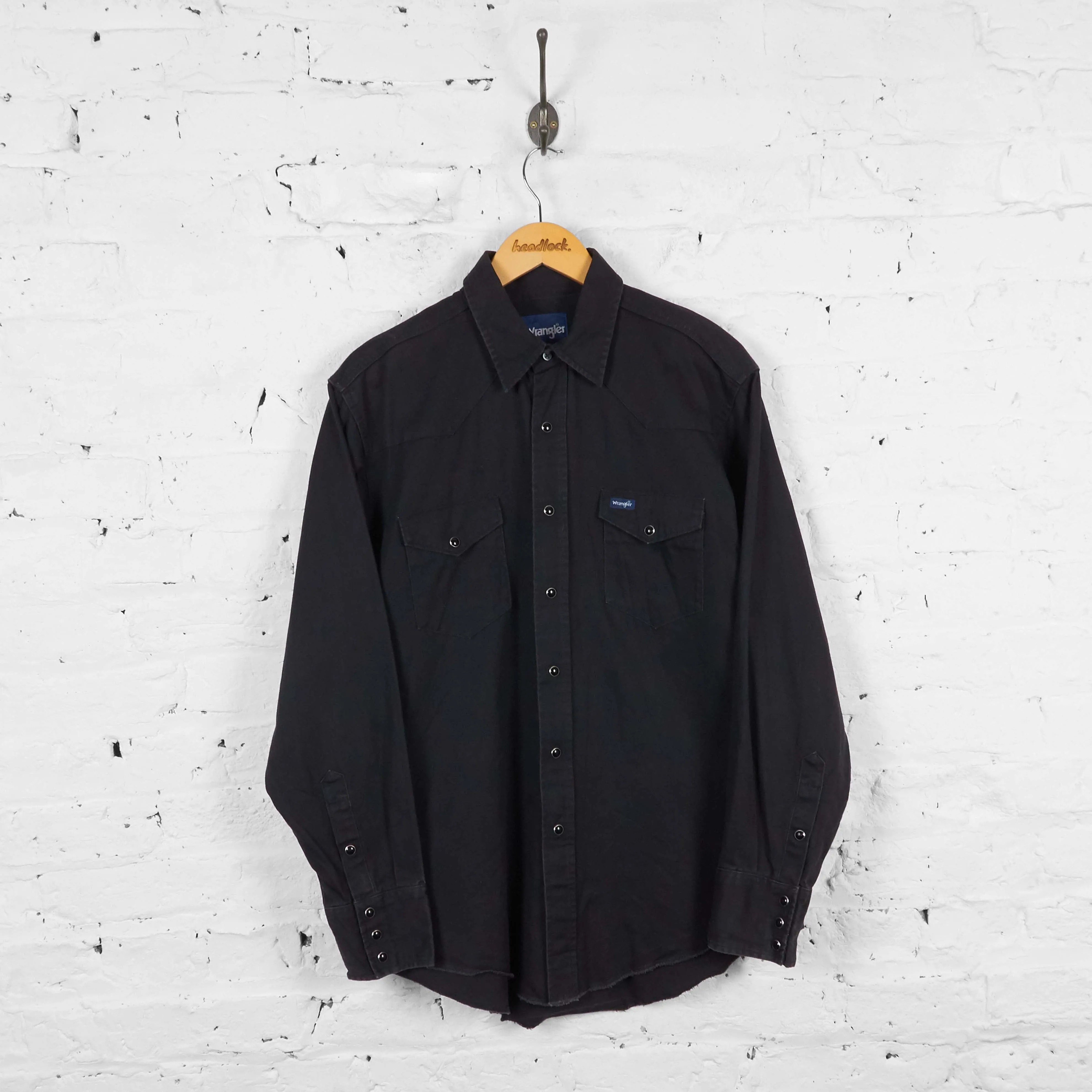 Vintage Wrangler Shirt - Black - L