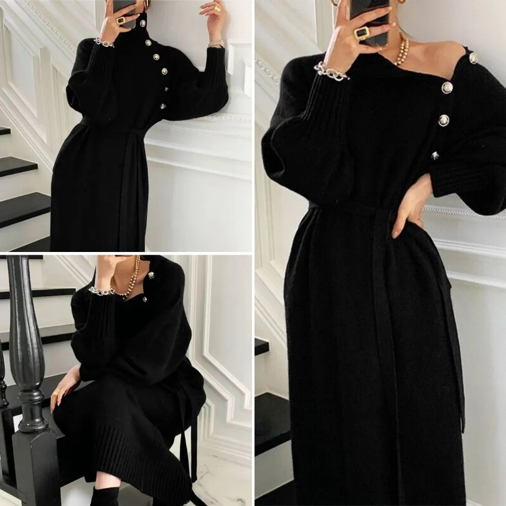 Warm winter dress for women