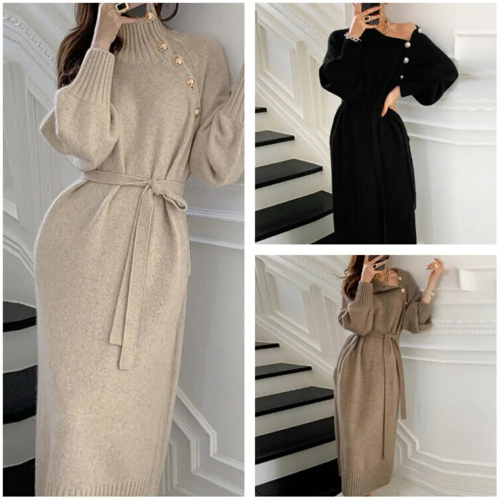 Warm winter dress for women