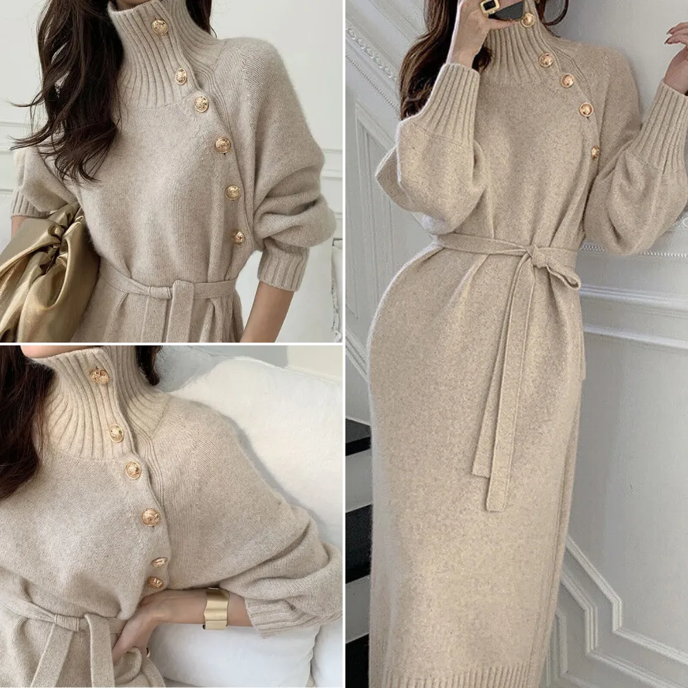 Warm winter dress for women