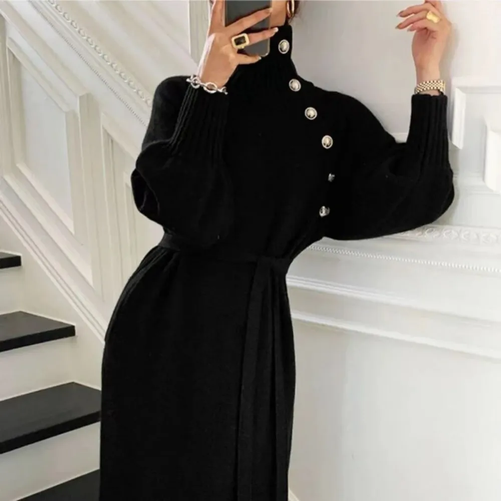 Warm winter dress for women
