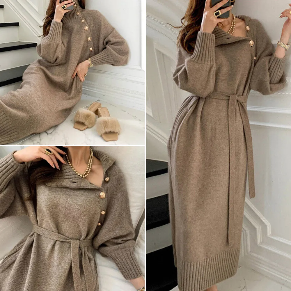 Warm winter dress for women