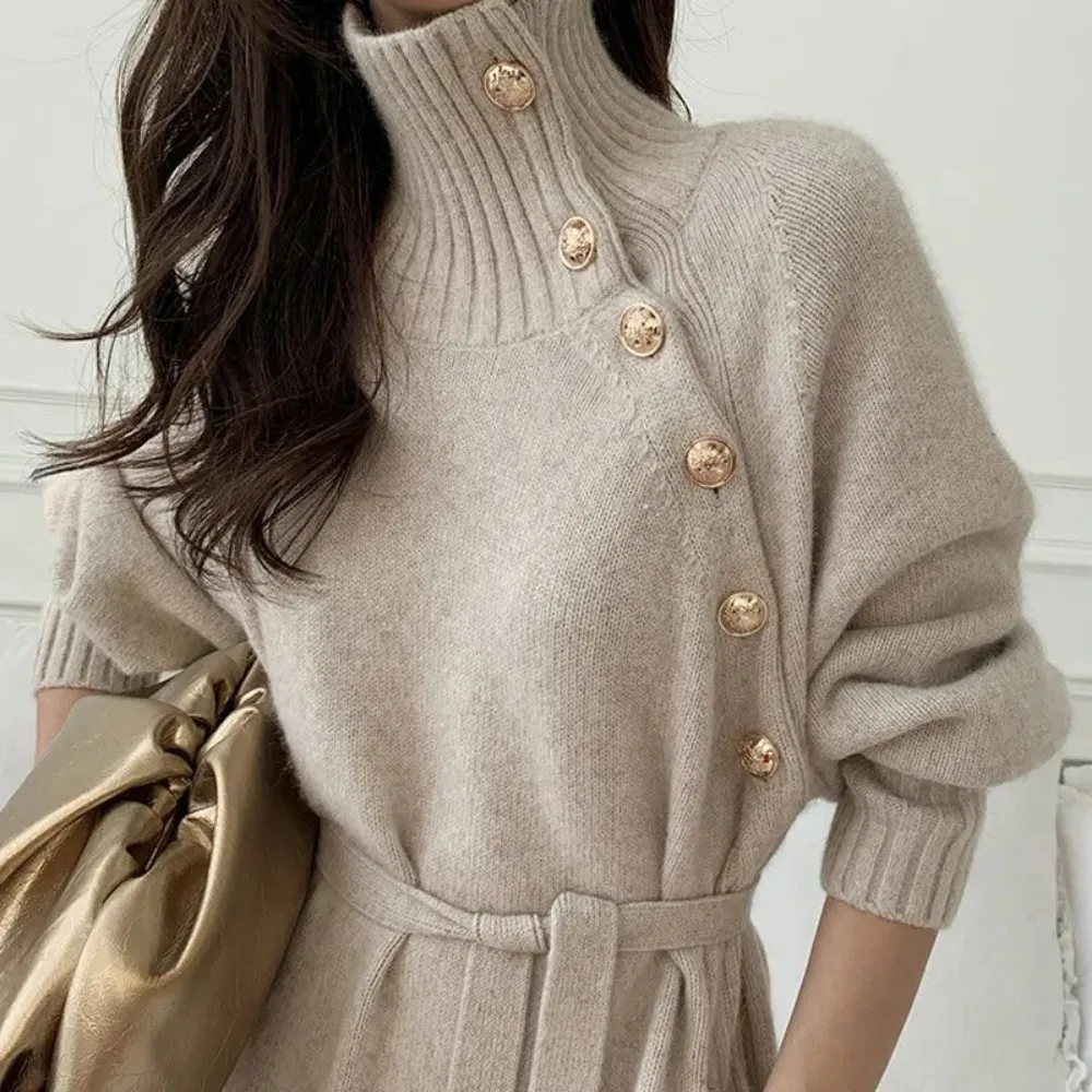 Warm winter dress for women