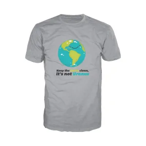 Weird Science Keep The Earth Clean It's Not Uranus Official Men's T-shirt (Heather Grey)