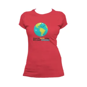 Weird Science Keep The Earth Clean It's Not Uranus Official Women's T-shirt (Red)