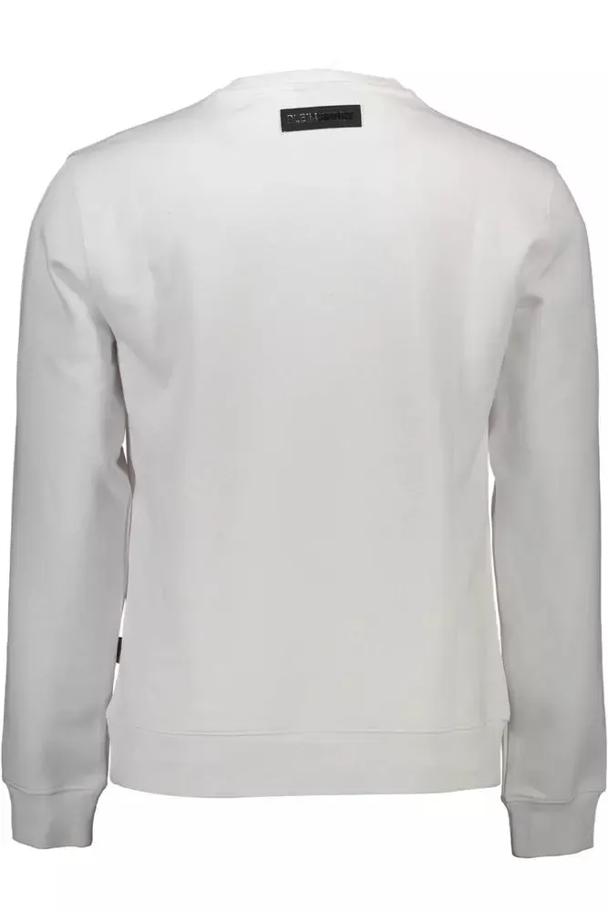 White Cotton Men Sweater