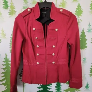 White House Black Market Ponte Military Style Jacket.