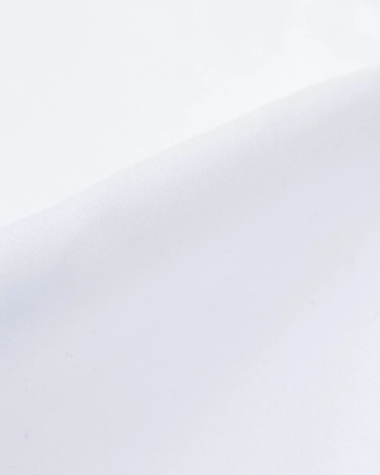 White Poplin Spread Collar Shirt