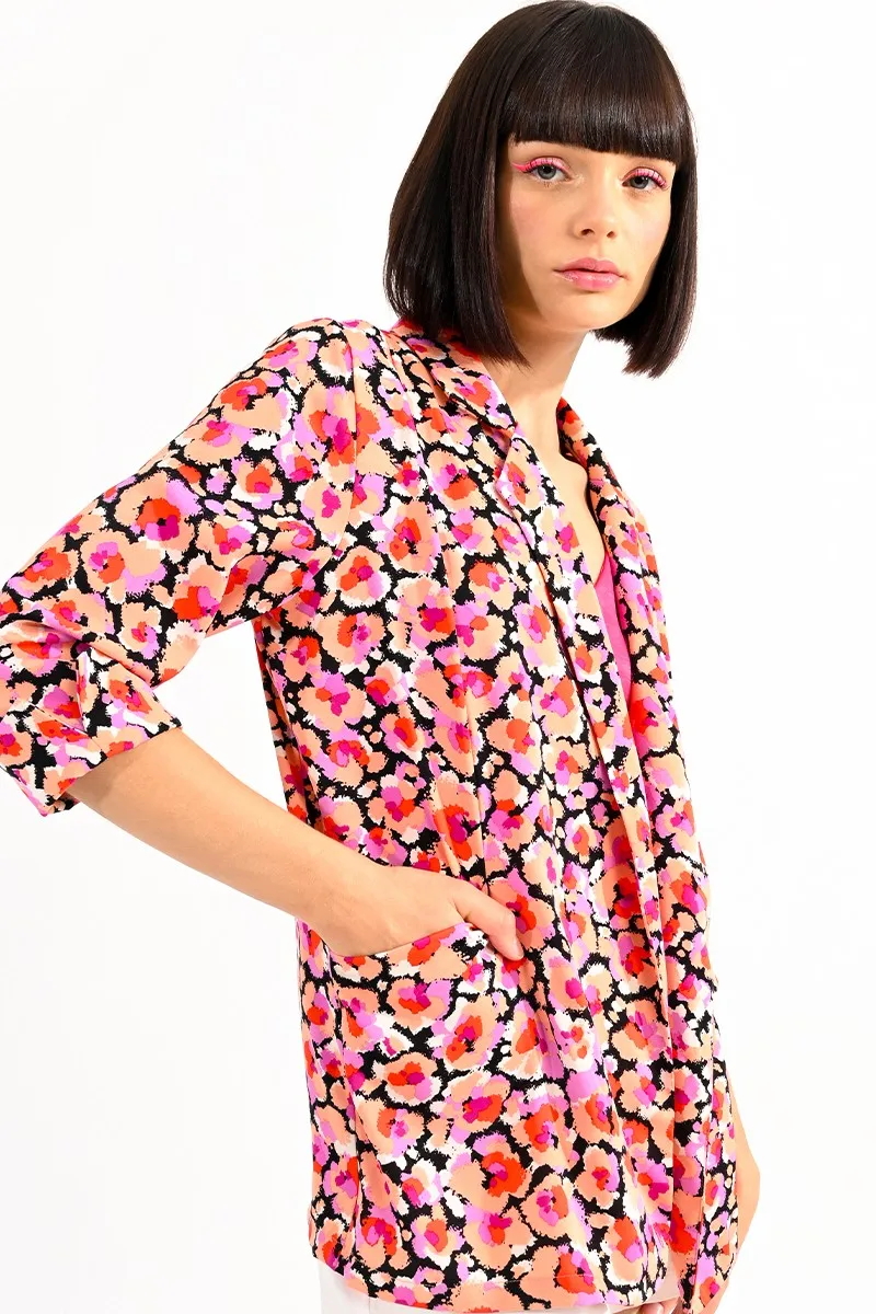 WIDE PRINTED BLAZER