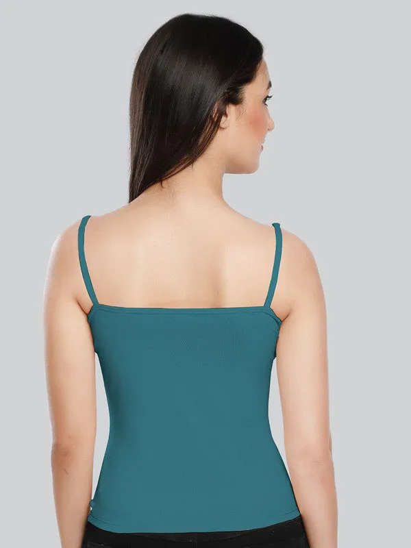 Women Cotton Blend Electric Blue Solid Casual Camisole Cam-01-Electric Blue