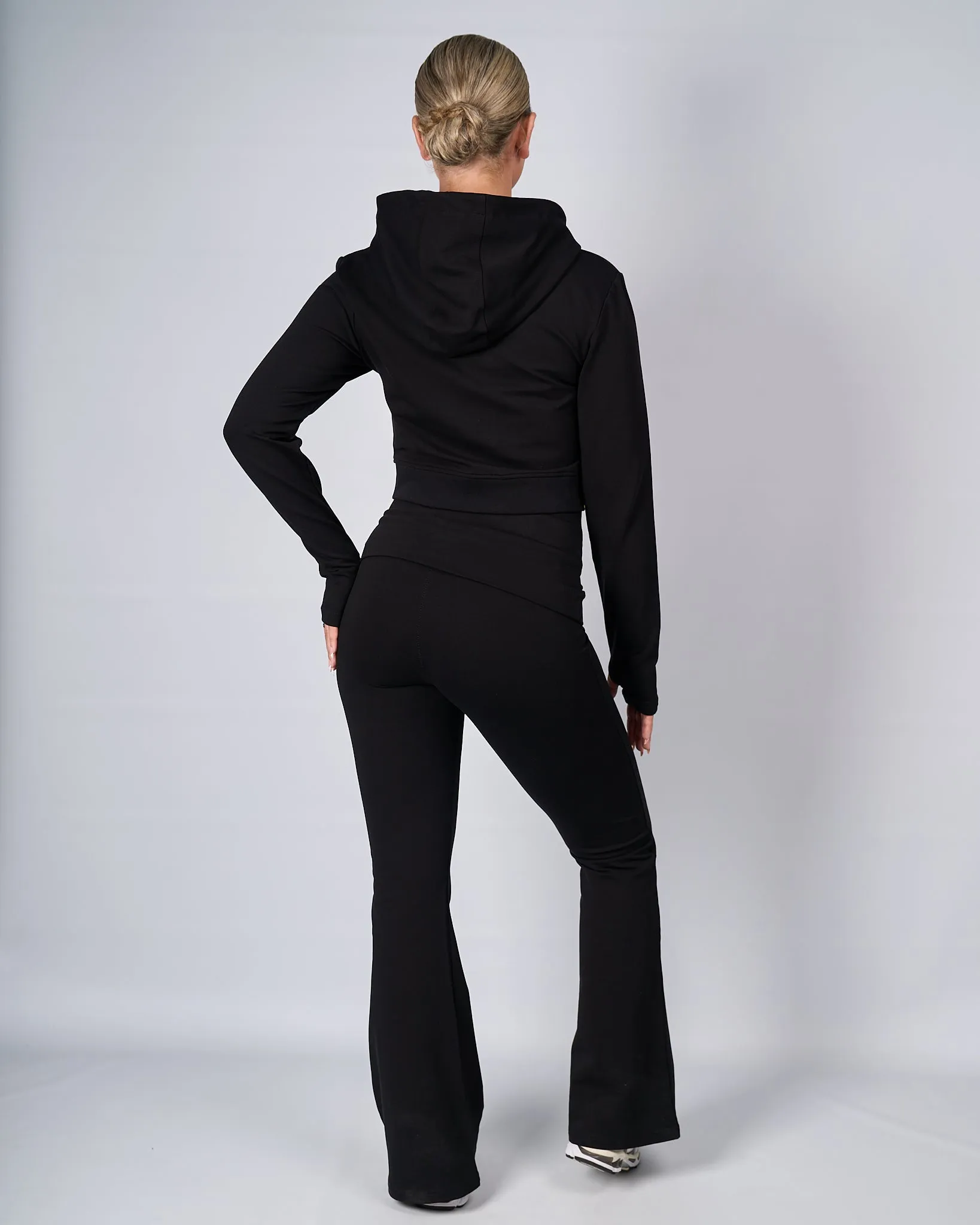Womens Black OG Yoga Zip Up