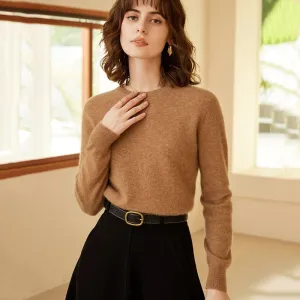 Womens Boat Neck Cashmere Sweater Long Sleeve Cashmere Pullover
